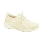 Beige elastic-n. Loafer slip-in Skechers , Beige , Dames