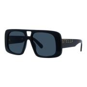 Glanzend Zwart/Rook Sc40049I Zonnebril Stella McCartney , Black , Unis...