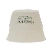 Logo Bucket Hat met Contraststiksels Stella McCartney , White , Dames