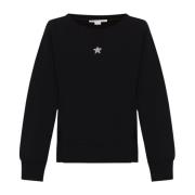 Sweatshirt met applicaties Stella McCartney , Black , Dames