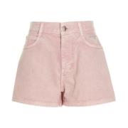Denim Shorts met riemlussen en zakken Stella McCartney , Pink , Dames