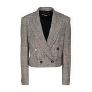 Grijze Wollen Tweedjassen Stella McCartney , Gray , Dames