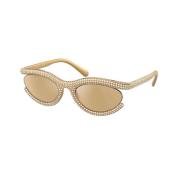 Stijlvolle zonnebril voor moderne vrouwen Swarovski , Yellow , Dames