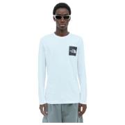 Logo Print Longsleeve T-Shirt The North Face , White , Heren