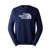 Geborstelde Binnenkant Sweatshirt The North Face , Blue , Heren