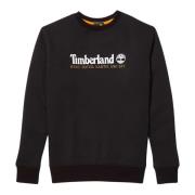 Grote Logo Print Trui Timberland , Black , Heren