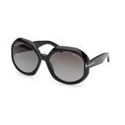 Originele zonnebril voor vrouwen Ft1011 01B Tom Ford , Black , Dames