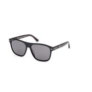 Zwarte gepolariseerde zonnebril Ft1081-N Tom Ford , Black , Unisex