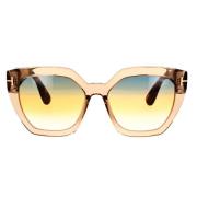 Klassieke vierkante zonnebril Tom Ford , Brown , Unisex