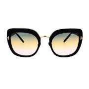 Vierkante zonnebril met rookglazen Tom Ford , Black , Unisex