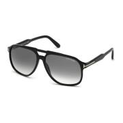 Stoere vierkante zonnebrillen voor heren Tom Ford , Black , Heren