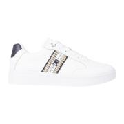 Witte Leren Sneakers Tommy Hilfiger , White , Dames