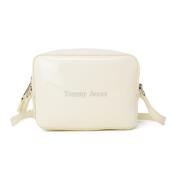 TJW Must Camera TAS Patent PU Aw0Aw14955 Tommy Hilfiger , White , Dame...