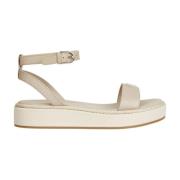 Touw flatform sandalen Tommy Hilfiger , Beige , Dames