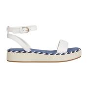 Touw flatform sandalen Tommy Hilfiger , White , Dames