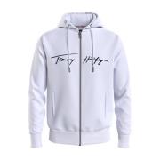 Rits Sweater voor Mannen Tommy Hilfiger , White , Heren