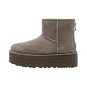 Klassieke Mini Platformlaarzen UGG , Gray , Dames