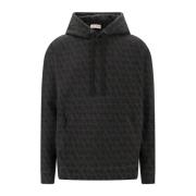 Iconographe Katoenen Hoodie Sweatshirt Valentino , Black , Heren