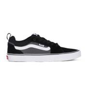 Zwarte Suède Lage Sneakers Vans , Black , Heren