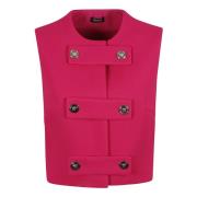 Cavalry Twill Blouse Versace , Pink , Dames
