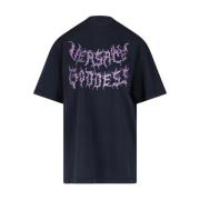 T-shirts Versace , Black , Dames