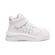 Stijlvolle Mid-Top Sneakers Versace , White , Heren