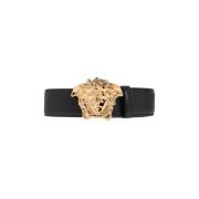 Leren Riem Versace , Black , Heren