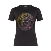 T-shirt met Medusa Versace , Black , Dames
