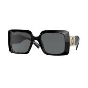 Zwarte Frame Ve4405 Zonnebril Versace , Black , Dames