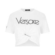 Witte T-shirts en Polos Versace , White , Dames