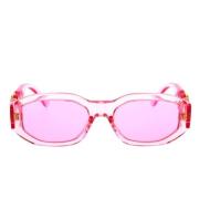 Transparante Roze Zonnebril voor Kinderen Versace , Pink , Unisex