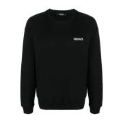 Hills Print Sweaters Versace , Black , Heren