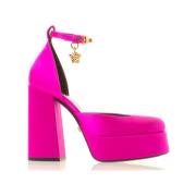 Elegant Platform Pumps Versace , Pink , Dames
