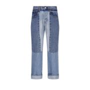 8439 Licht/Mid Vintage Gewassen Cropped Jeans Victoria Beckham , Blue ...