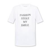 Bedrukt T-shirt Victoria Beckham , White , Dames