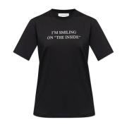 Bedrukt T-shirt Victoria Beckham , Black , Dames