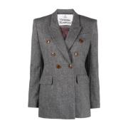 Grijze dubbelrij blazer Vivienne Westwood , Gray , Dames