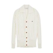 Crèmekleurig Kant Cardigan Vivienne Westwood , Beige , Dames