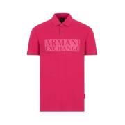 Klassieke Kraag Polo Shirt Armani Exchange , Pink , Heren