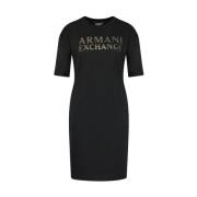 Basis T-shirt Armani Exchange , Black , Dames