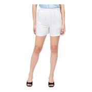 Stijlvolle Lange Shorts voor Vrouwen Armani Exchange , White , Dames