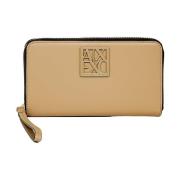 Bifold Portemonnee in Bruin Polyester Armani Exchange , Brown , Dames