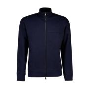 Navy Blazer Zip Sweater voor Heren Armani Exchange , Blue , Heren