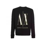 Stijlvolle Noir Sweatshirt voor Mannen Armani Exchange , Black , Heren