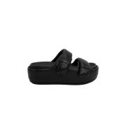 Flat Sandals ASH , Black , Dames