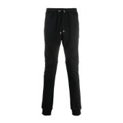 Katoenen Logo Broek Balmain , Black , Heren