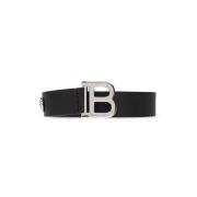 Leren Riem Balmain , Black , Unisex