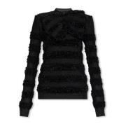 Round-neck Knitwear Balmain , Black , Dames