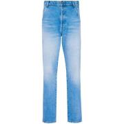 Slim Fit Denim Jeans Balmain , Blue , Heren