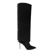 Over-knee Boots Balmain , Black , Dames